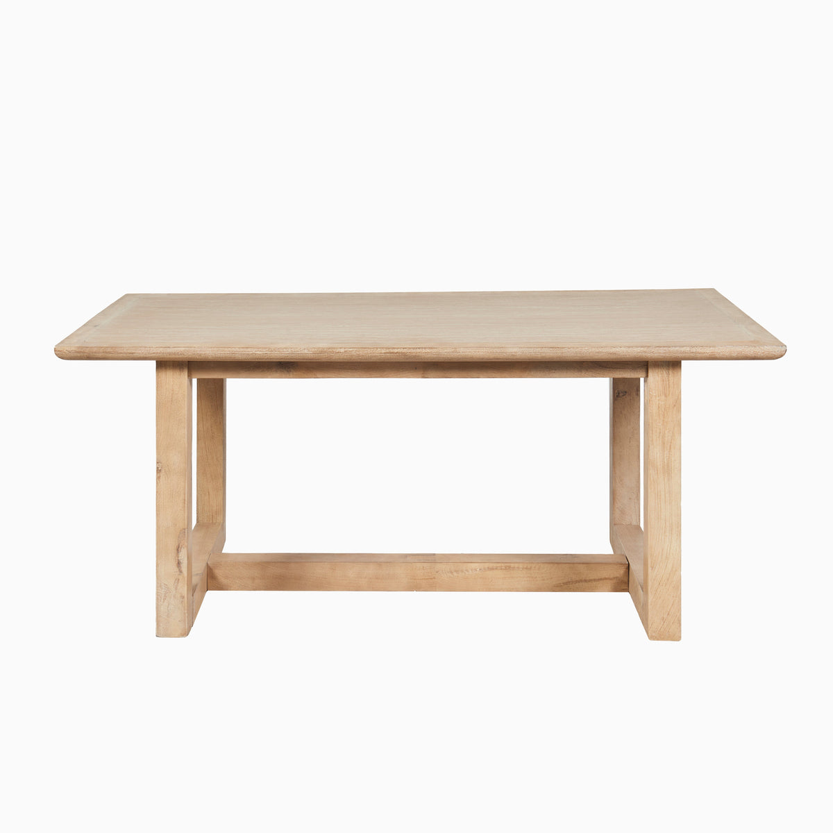 Outlet - Valdis Mango Wood & Travertine Dining Table