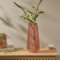 Veneto 29cm Glass Vase - Cerise
