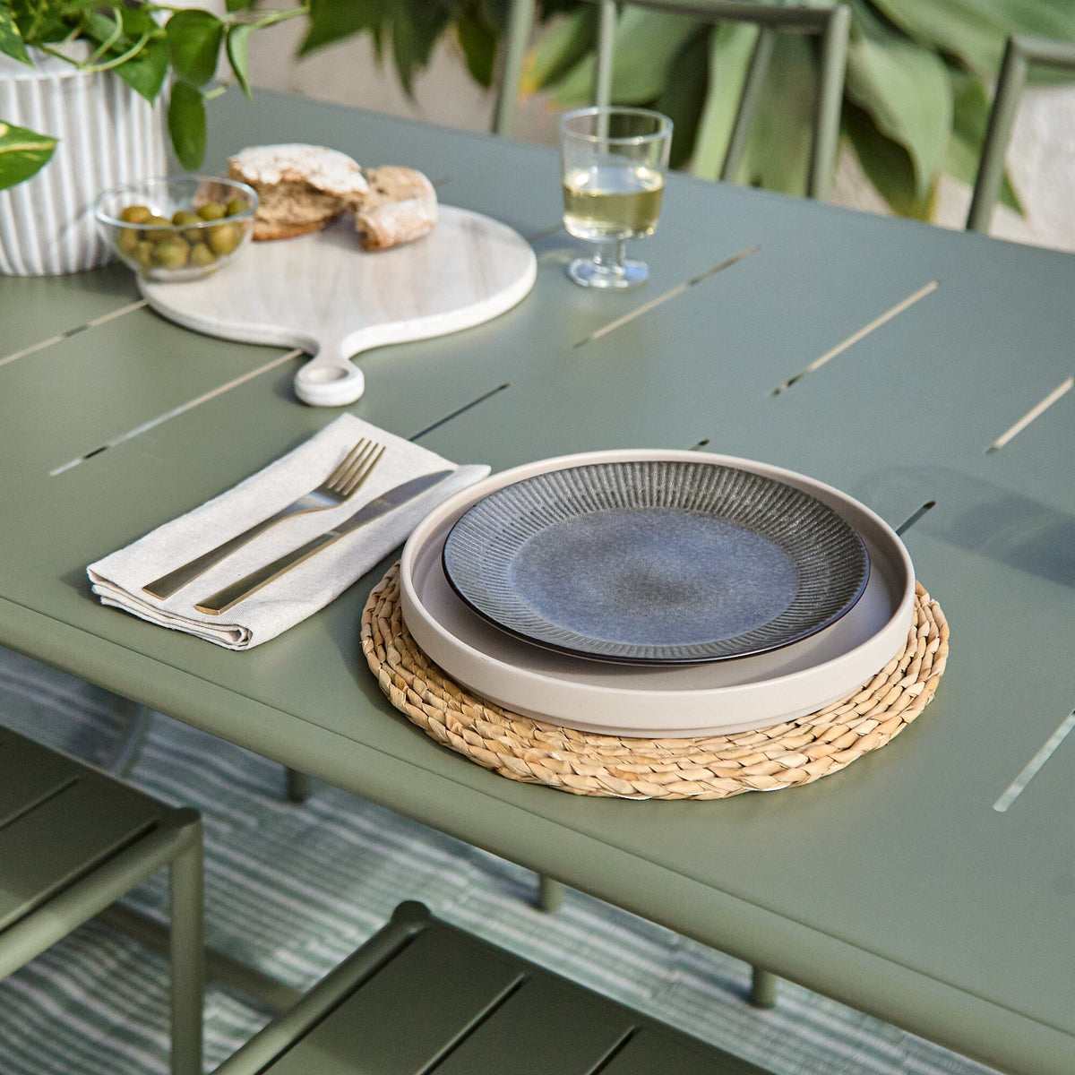 Wilder 6 Seater Metal Garden Dining Set