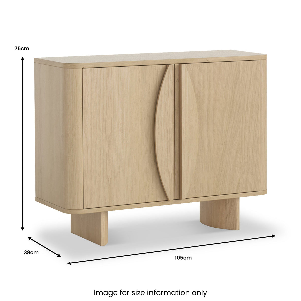 Whitstone Oak 2 Door Small Sideboard