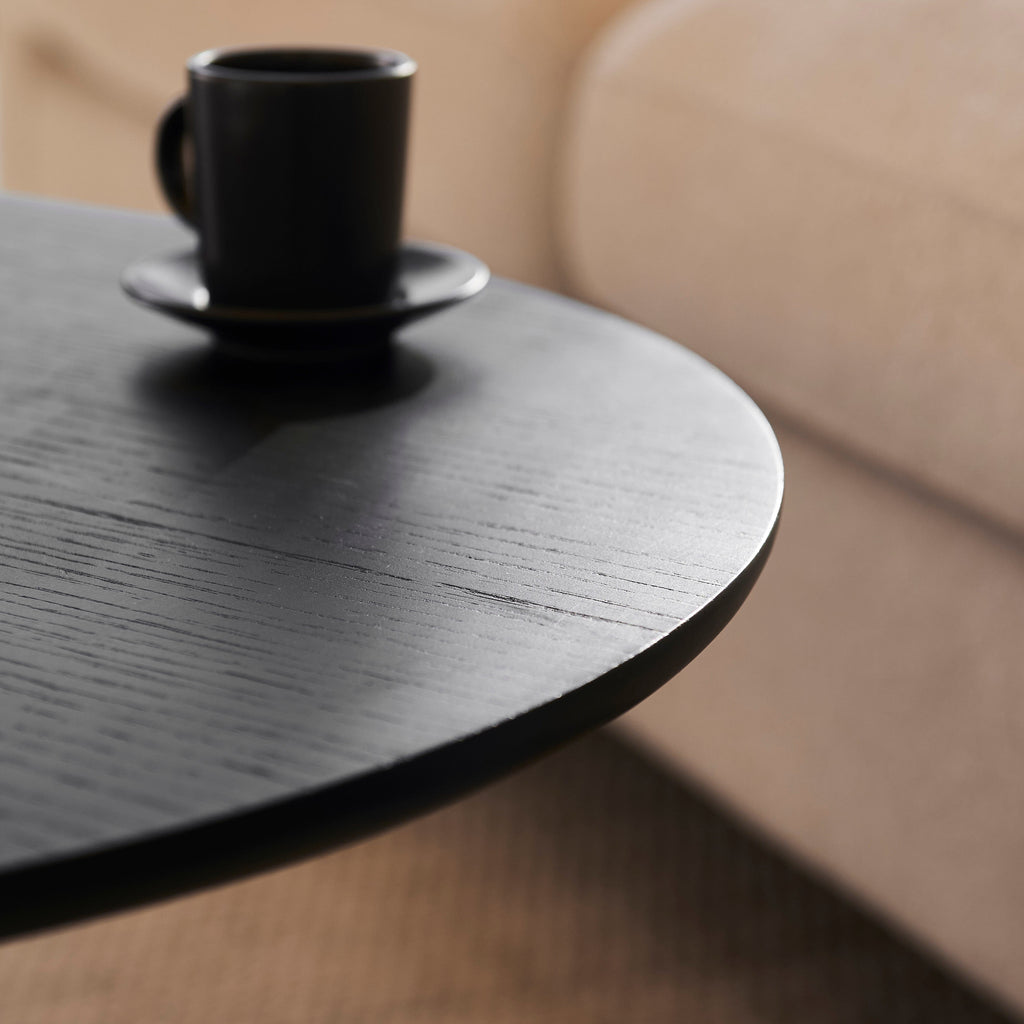 Outlet - Willow Black Oval Coffee Table