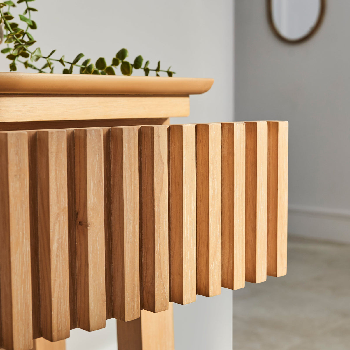 Willow Whitewash Oak Console Table