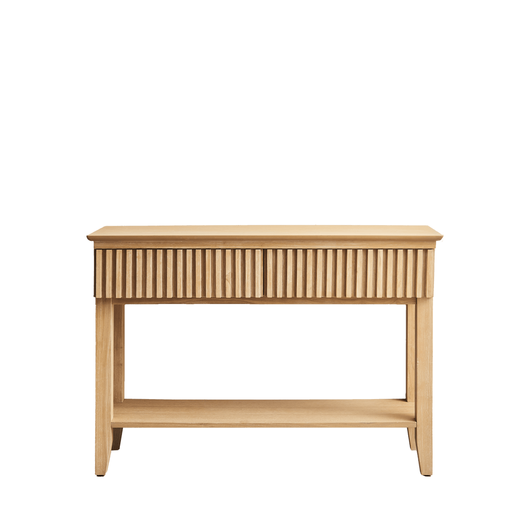Willow Whitewash Oak Console Table