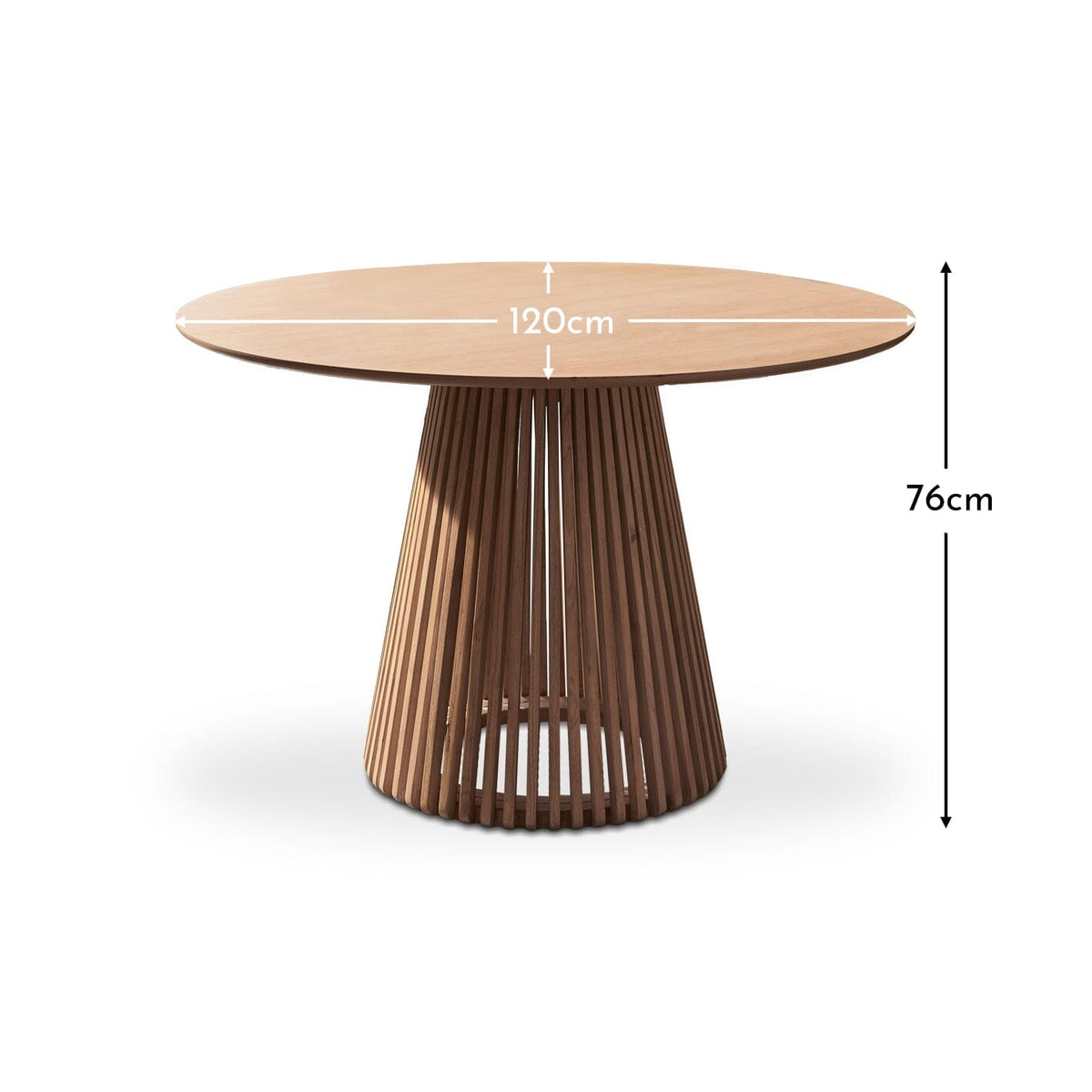 Outlet - Willow Round Dining Table - Whitewash Oak