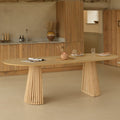 Willow Whitewash Oval Dining Table