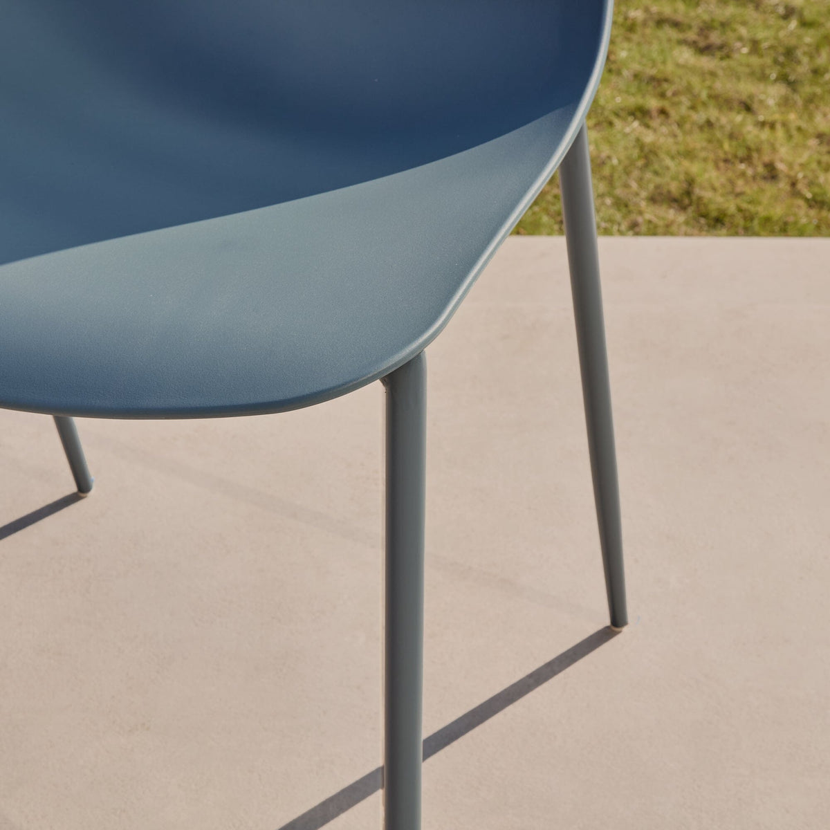 Wren Denim Blue Garden Chairs - Set of 2