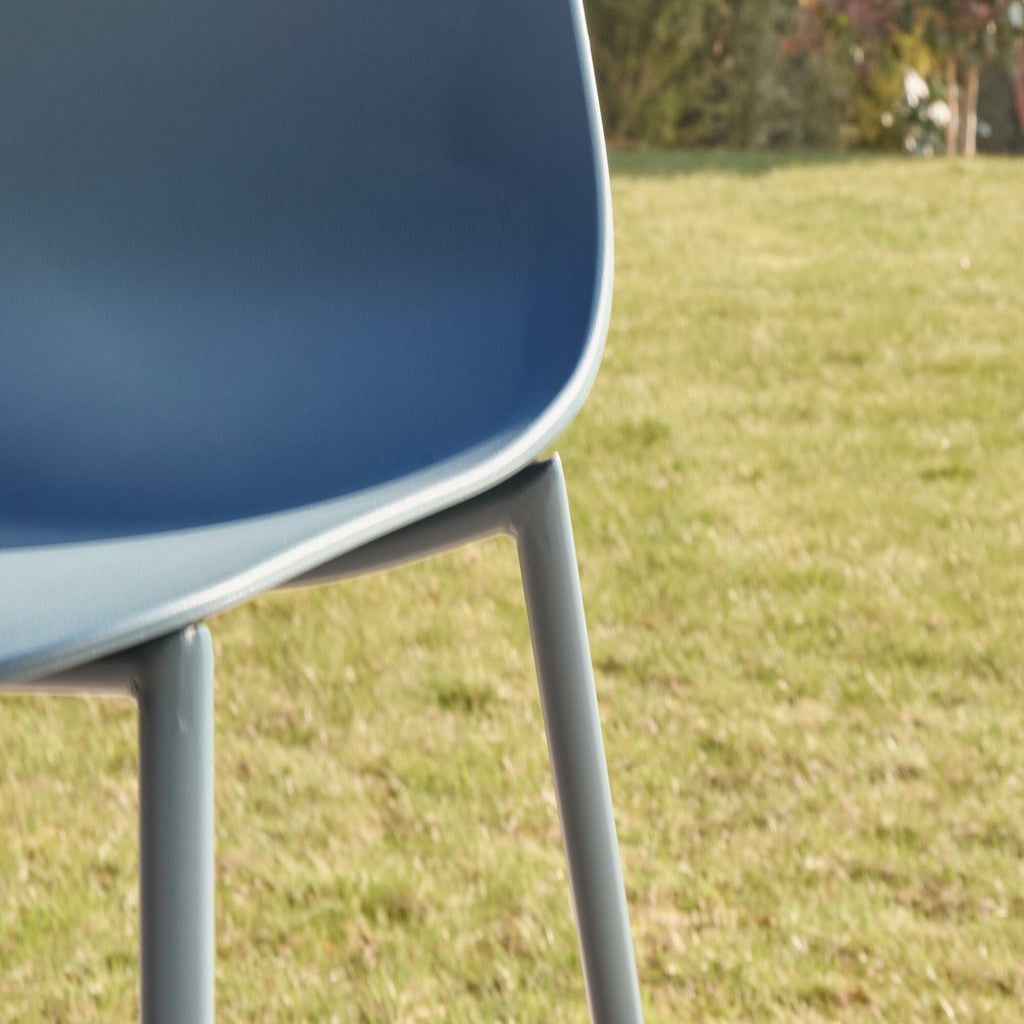Wren Denim Blue Garden Chairs - Set of 2