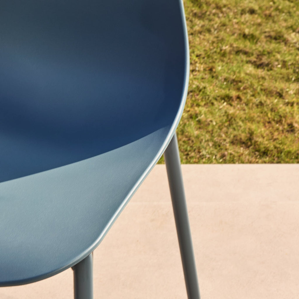 Wren Denim Blue Garden Chairs - Set of 2