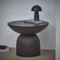 Zaliki Concrete Garden Coffee Table - Black