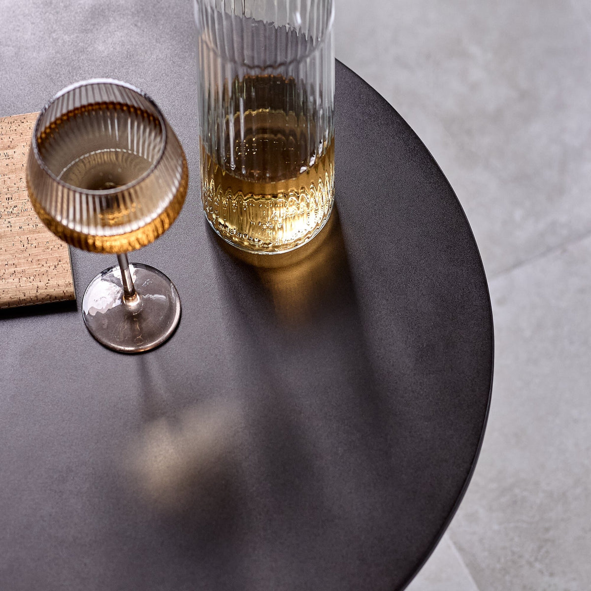 Outlet - Zaliki Black Concrete Coffee Table