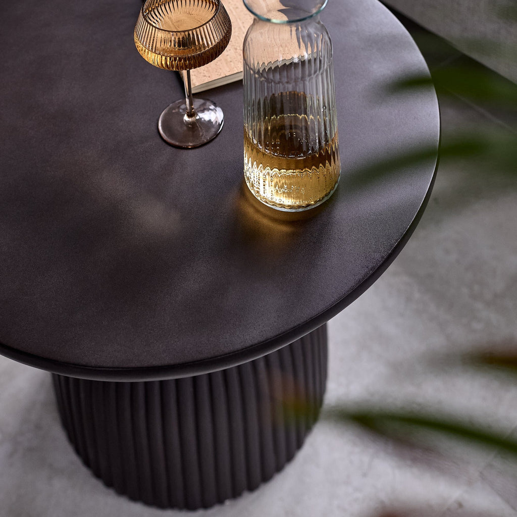 Zaliki Black Concrete Coffee Table