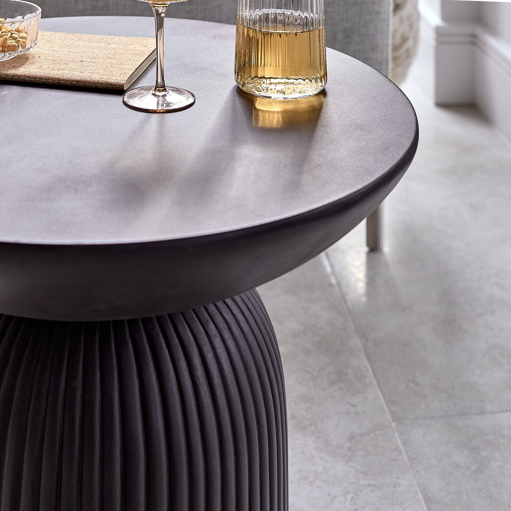 Outlet - Zaliki Black Concrete Coffee Table