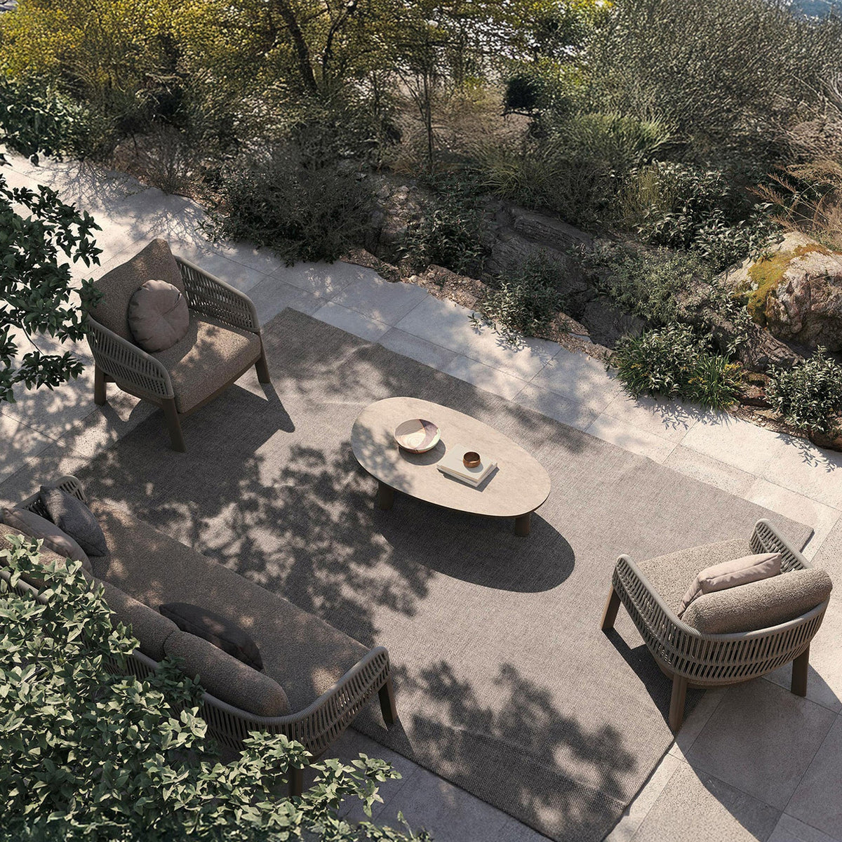 Zuro 5 Seater Lounging Set with Coffee Table