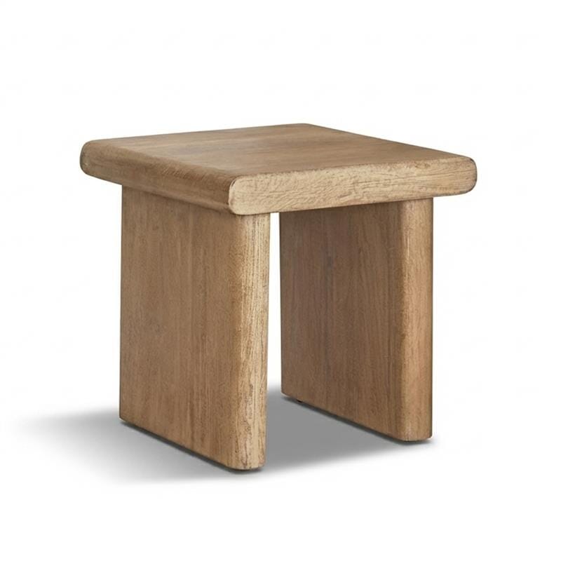 Nevaeh Side Table - Chalked Mango Wood