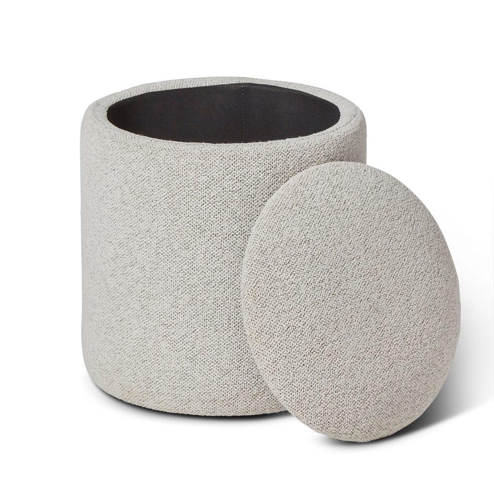Abigail Storage Pouffe/Footstool - Dove Grey