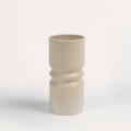 Outlet - Ackton 20cm Ceramic Vase - Taupe