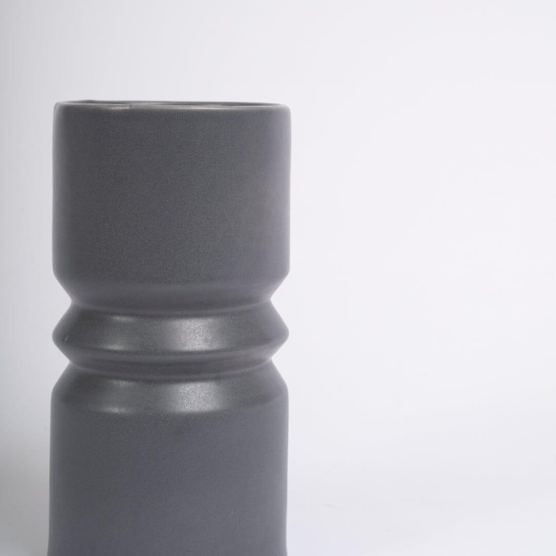 Ackton 25cm Ceramic Vase - Grey