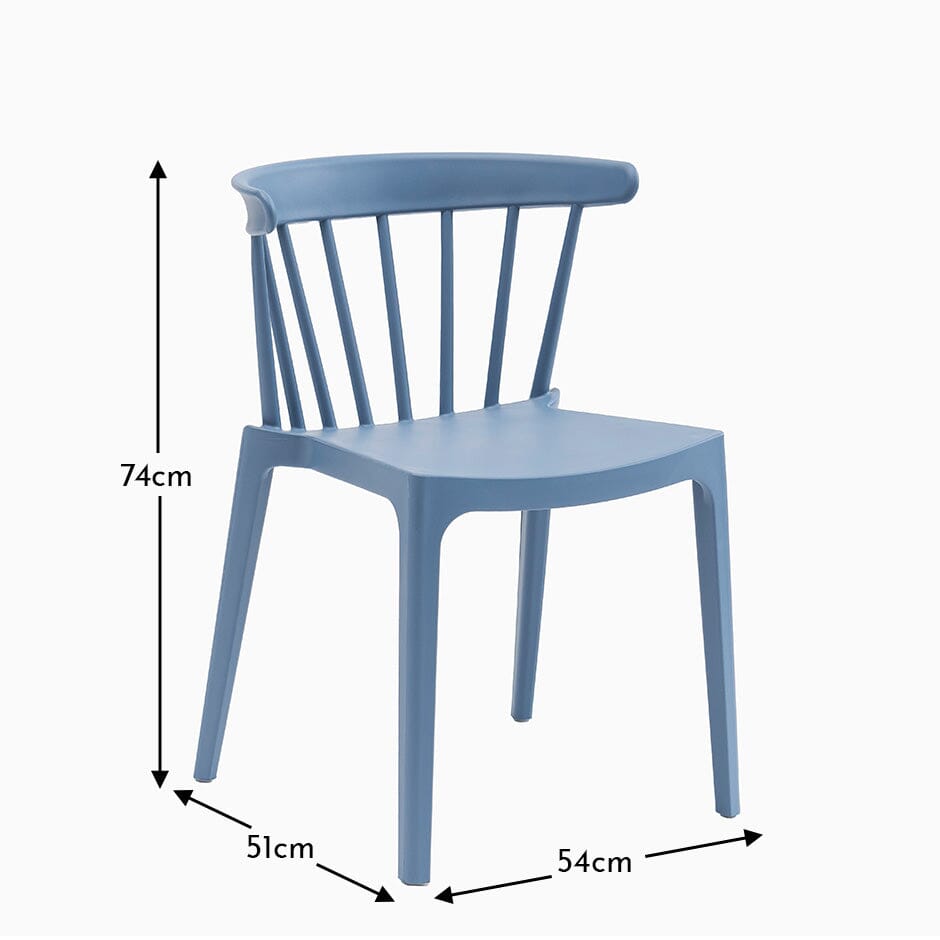 Agatha Blue Dining Chairs - Set of 4