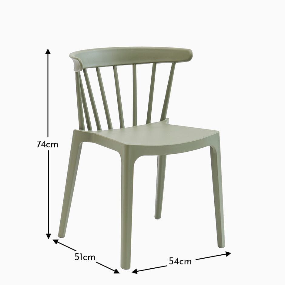 Agatha Green Dining Chairs - Set of 4