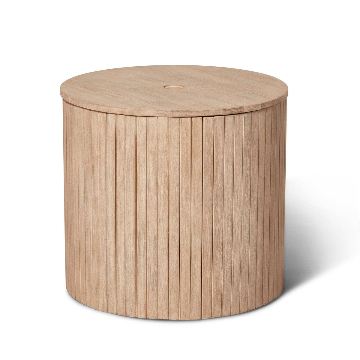 Outlet - Akira Wood Storage Side Table/ Parasol Base