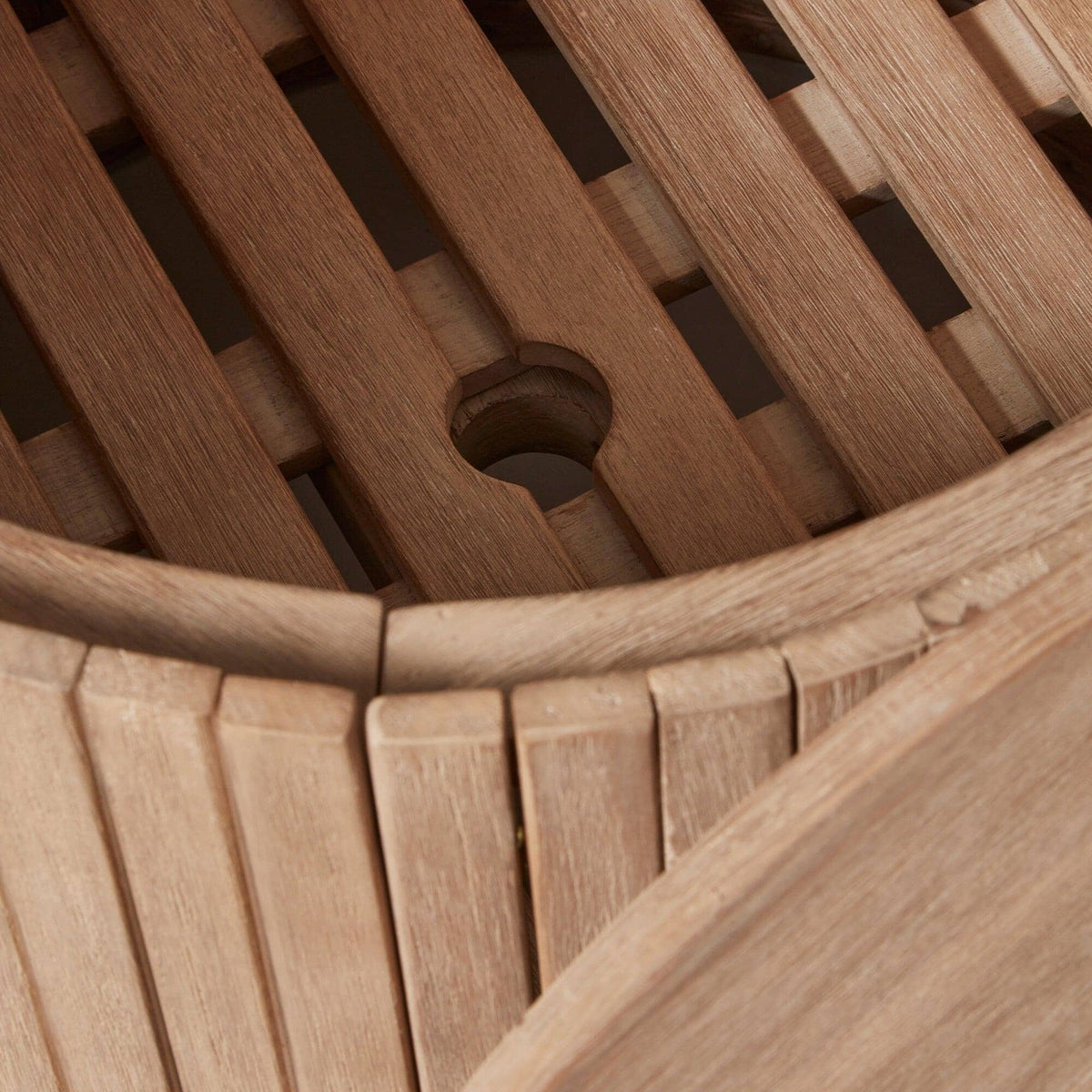 Outlet - Akira Wood Storage Side Table/ Parasol Base