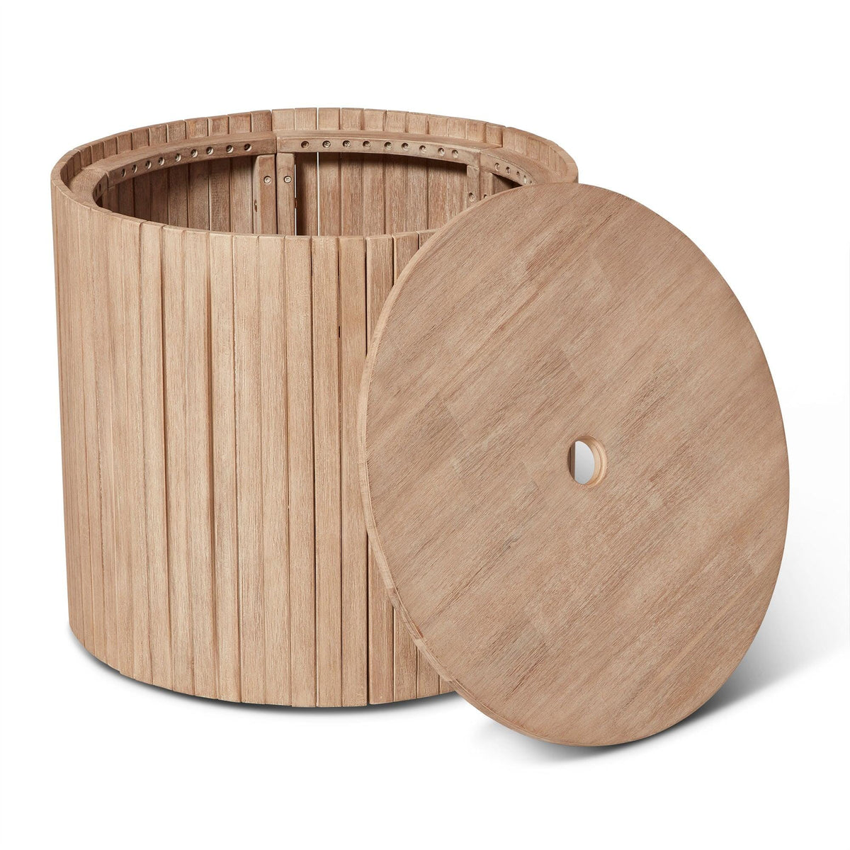 Akira Wood Storage Side Table/ Parasol Base