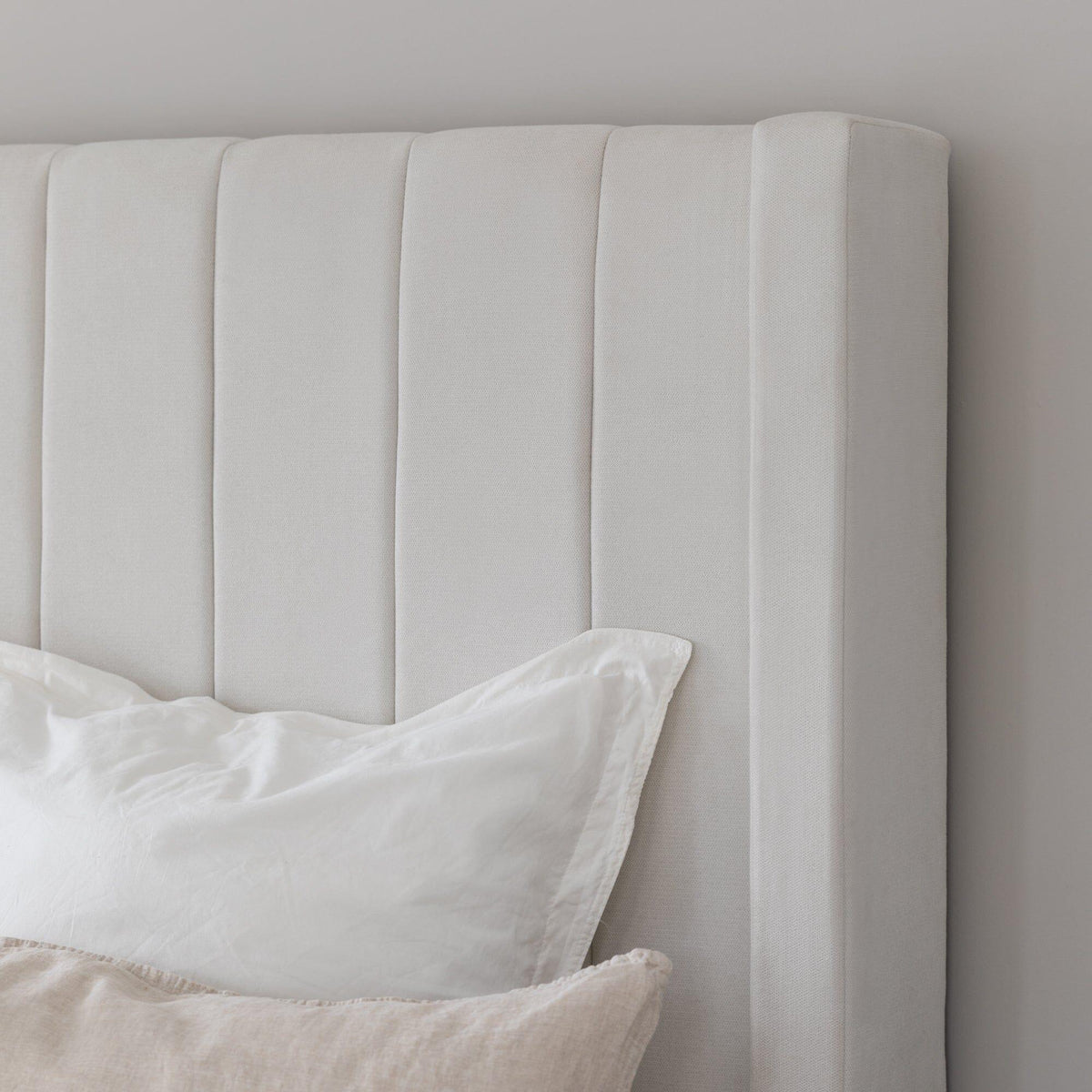 Alice Double Ottoman Bed - Ivory