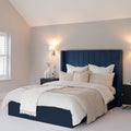 Outlet - Alice King Ottoman Bed - Ink