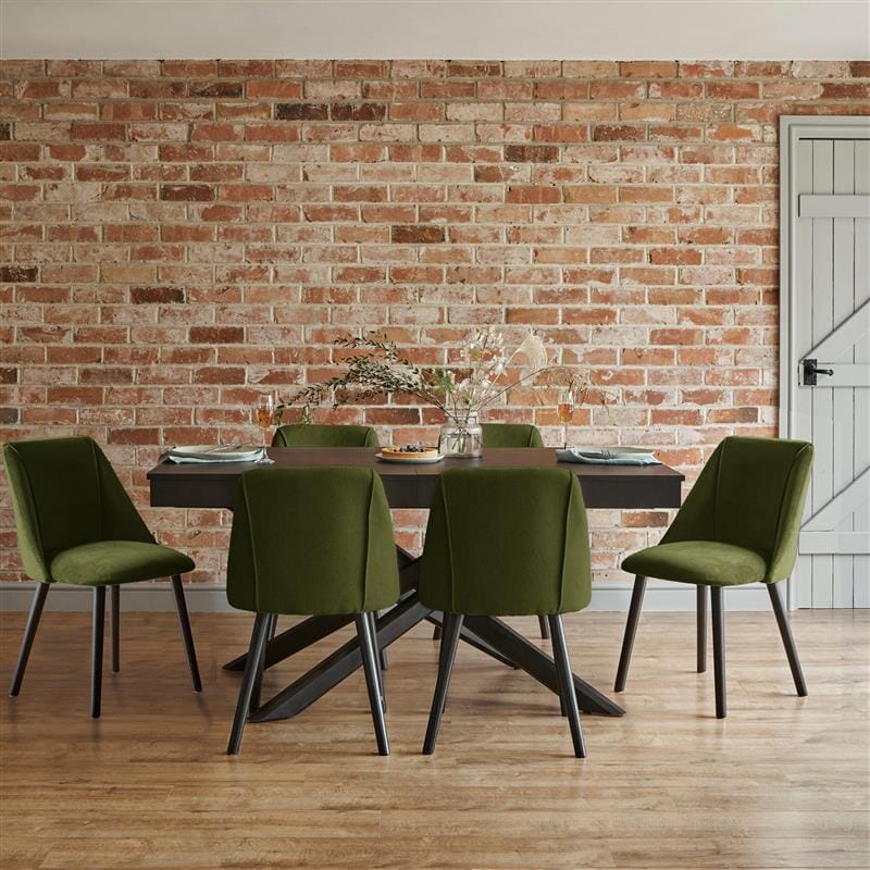 Amelia Black Wood Dining Table - Non Extendable