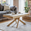 Amelia Whitewash Oak Coffee Table