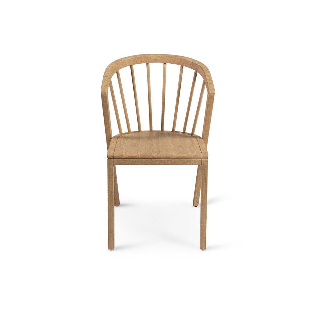 Amelia Pale Oak Extendable Dining Table Set with Black Legs - 6 Seater - Pale Oak Spindle Back Chairs