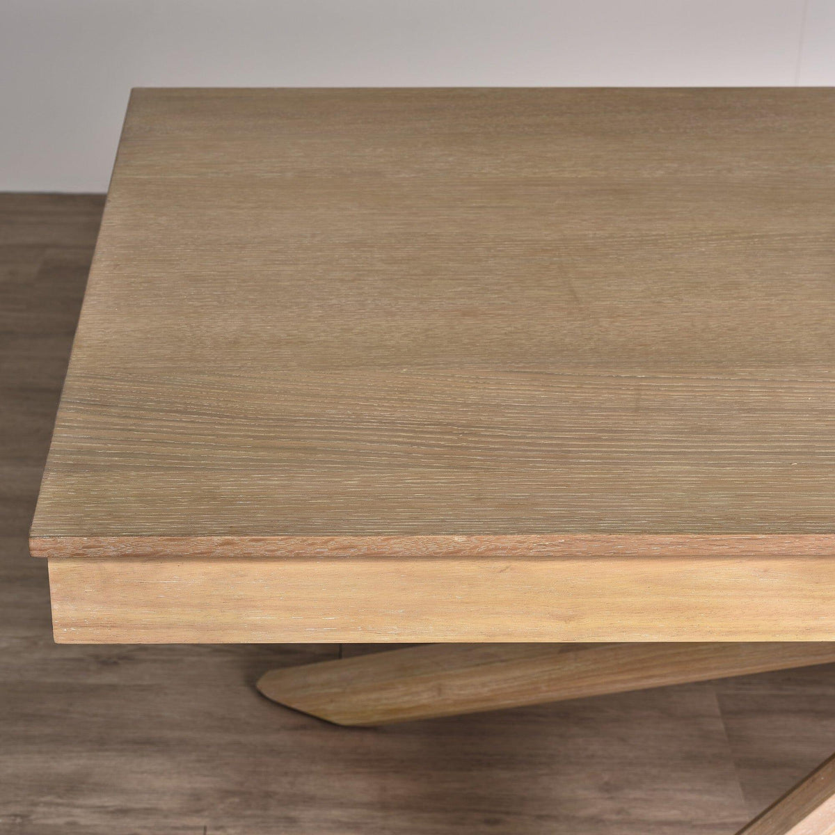 OUTLET - Amelia Whitewash Wood Dining Table - Non Extendable