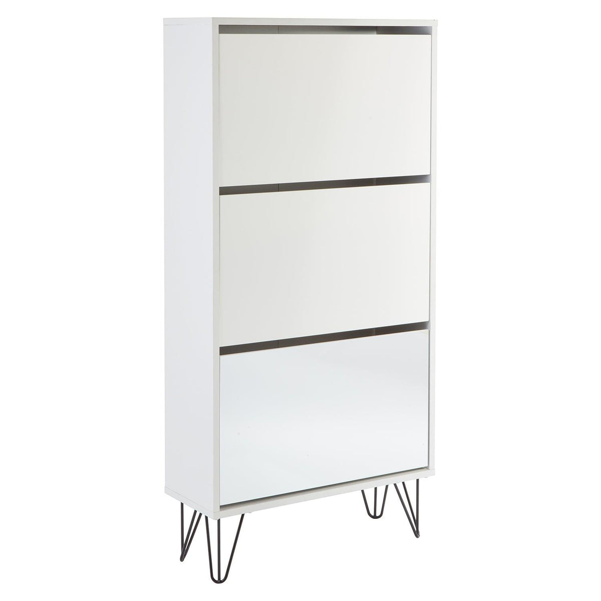 Anderson Shoe Cabinet - 3 Door - White