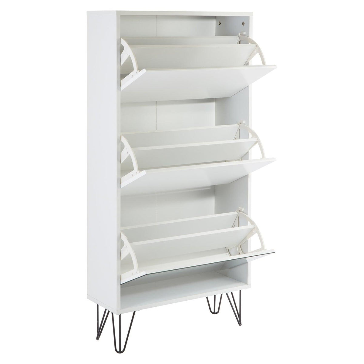 Anderson Shoe Cabinet - 3 Door - White