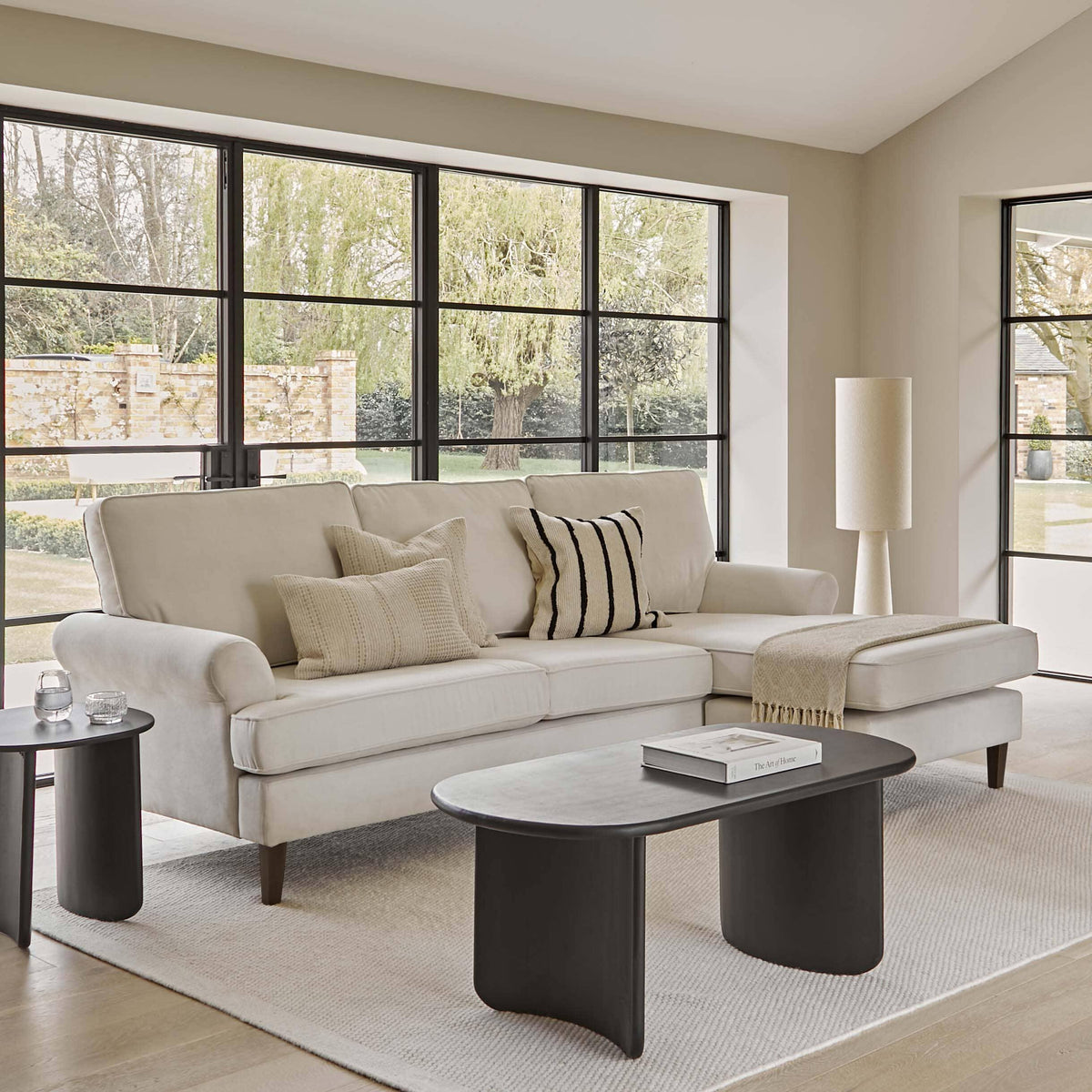 OUTLET - Annabelle Chaise Corner Sofa - Natural Ivory