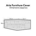 Aria Corner Set Furniture Cover - 225x150x85cm