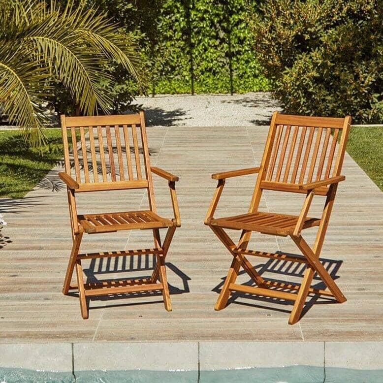 Ashby 8 Seater Wooden Round Garden Dining Set with Arms - 160cm