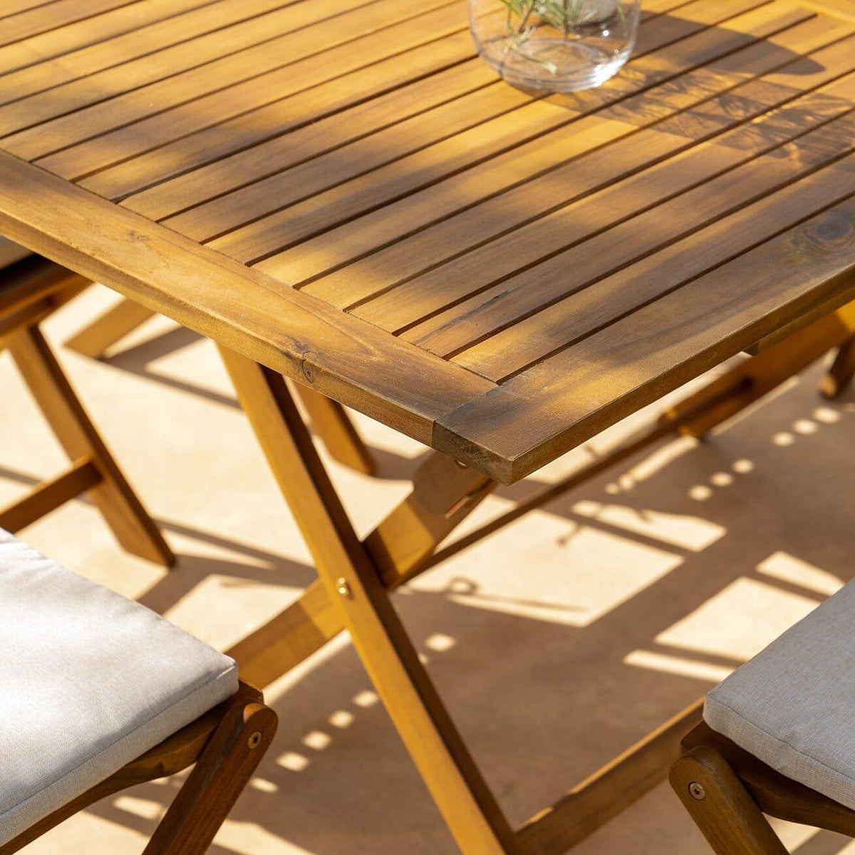 Ashby 6 Seater Wooden Rectangular Garden Dining Set - 150cm