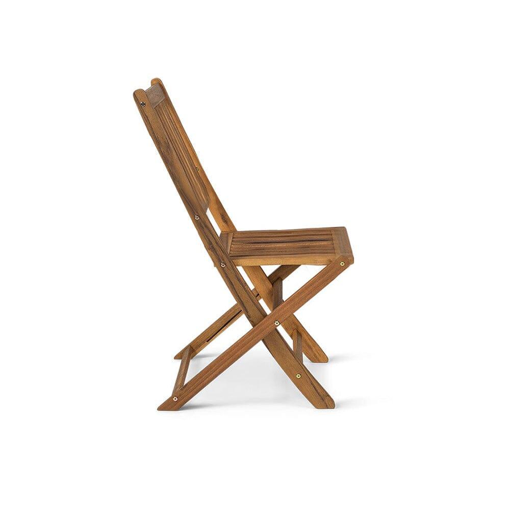 Outlet - Ashby Wooden Armless Garden Folding Chairs - Set of 2