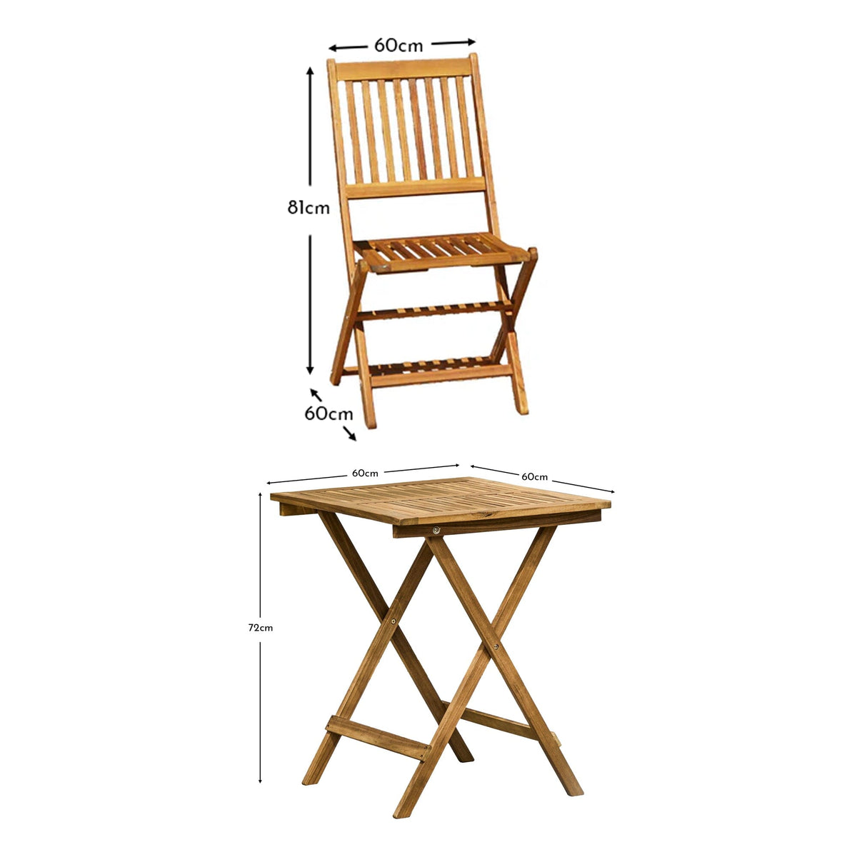 Outlet - Ashby Wooden Garden Bistro Dining Set