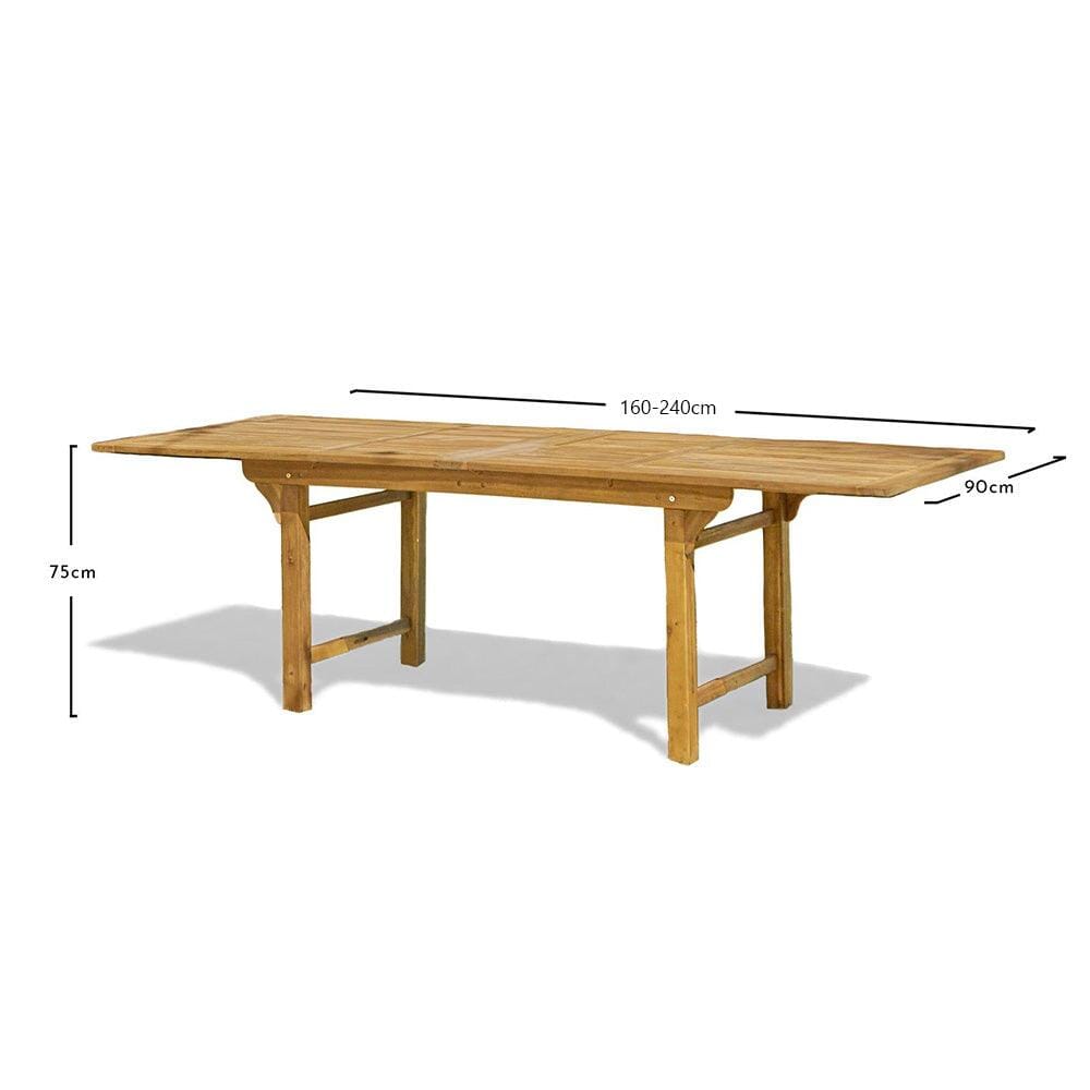 Aspen 6-10 Seater Extendable Wooden Dining Table