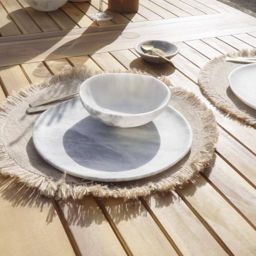 Aspen 6 Seater Wooden Extendable Garden Dining Set with Cushions - 160cm to 240cm