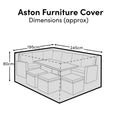 Outlet - Rectangular Rain Cover 245x195x80cm - Aston Corner Sofa Set - Hali 6-8 Seater