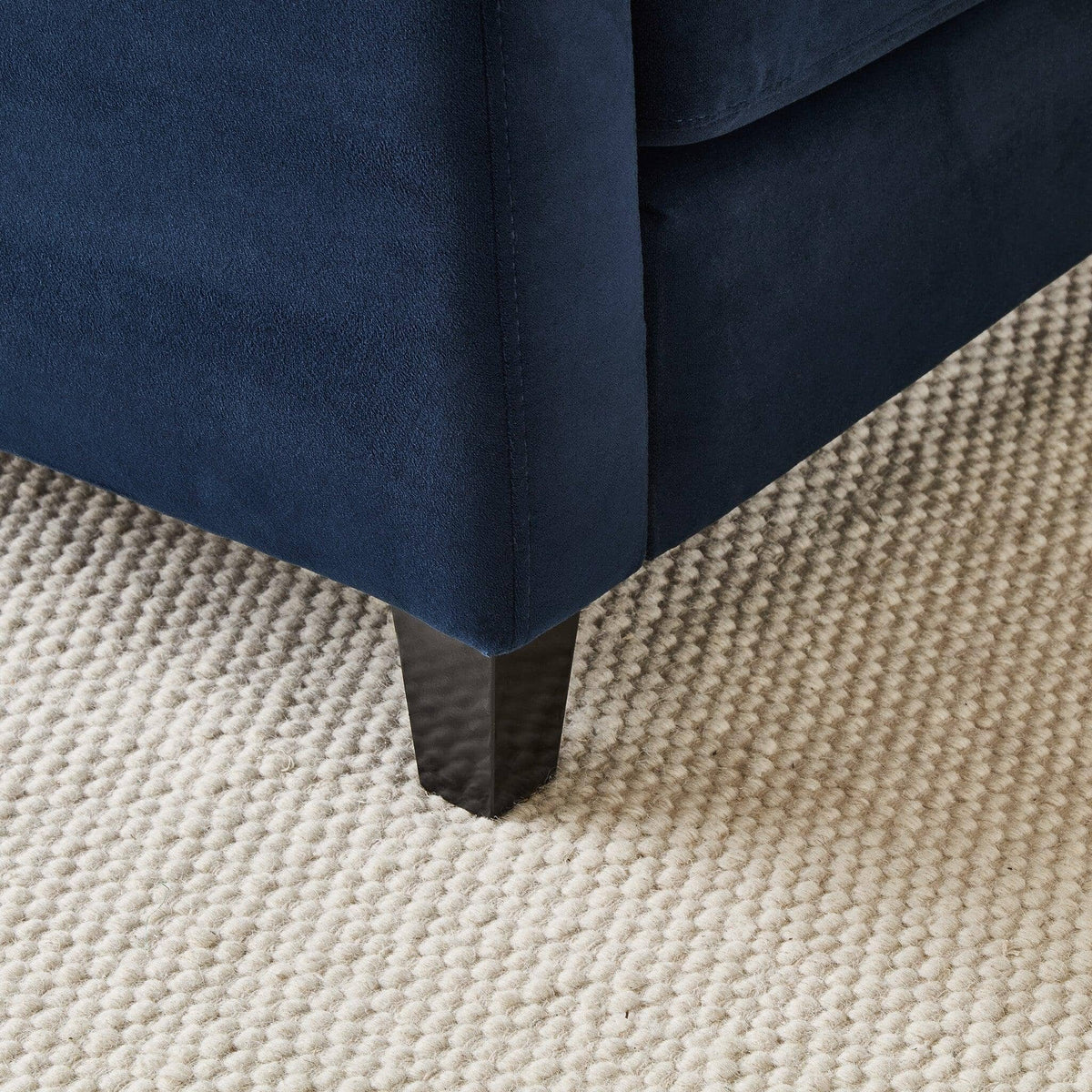 Outlet - Ava 3 Seater Sofa - Ink with Black Oak Legs