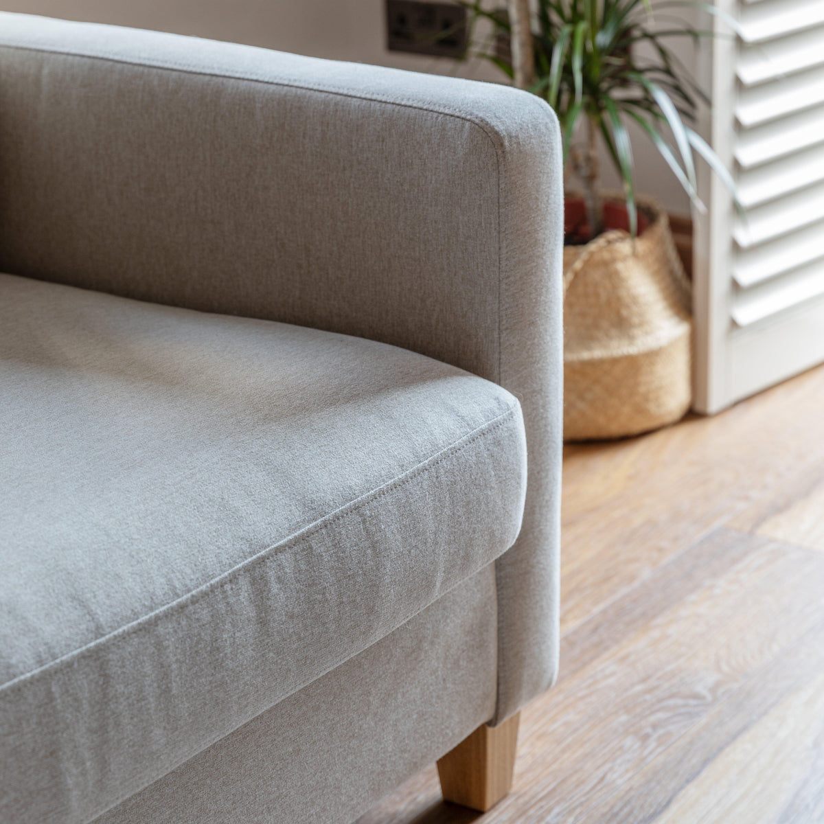 Ava Sand Armchair - Pale Oak Legs