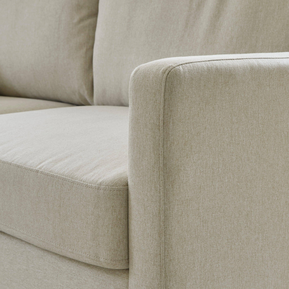 Ava Corner Sofa - Left Hand - Sand with Pale Oak Legs