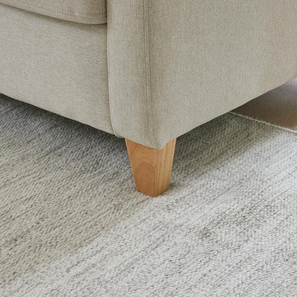 Ava Corner Sofa - Right Hand - Sand with Pale Oak Legs