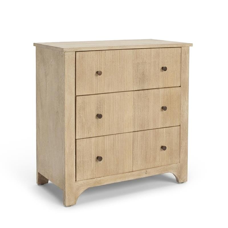 Outlet - Jade 3 Drawer Chest of Drawers - Chalked Mango Wood