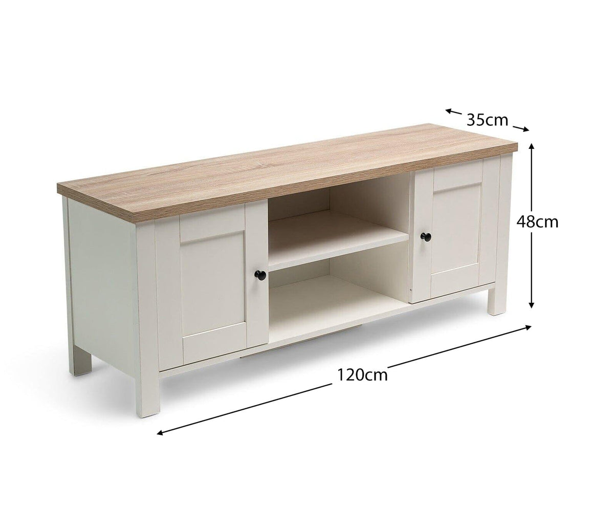 Bampton Alabaster White TV Unit