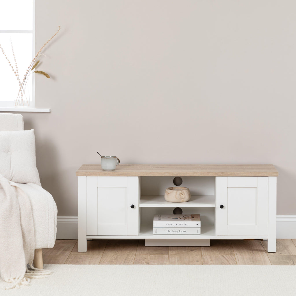 OUTLET - Bampton White TV Unit